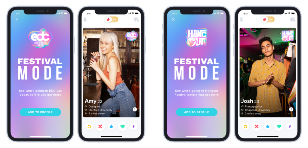 Making Connections at Festivals: A Guide to Tinders Festival Mode