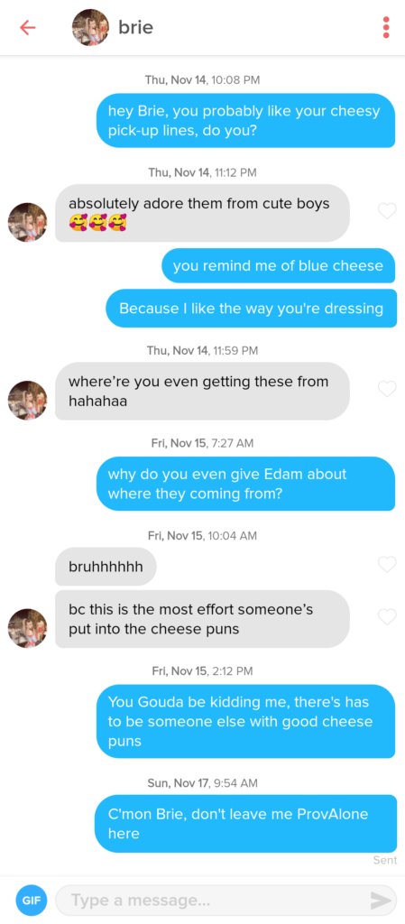 Corny Pick Up Lines For Tinder