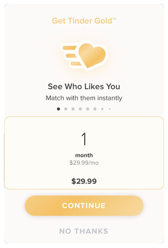 Tinder Gold Free Trial 3 Days