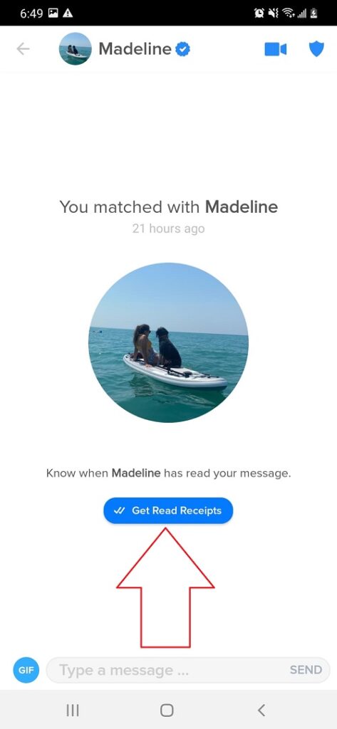 Can you see if someone read your message on Tinder?