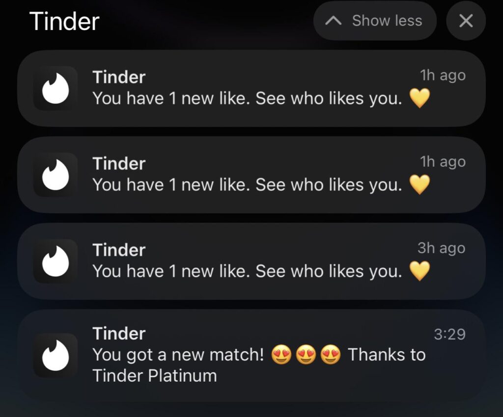 Why are my Tinder likes disappearing?